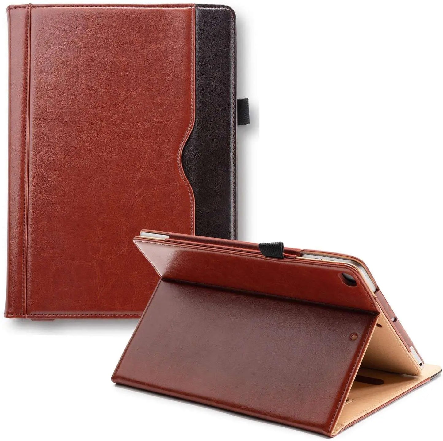 iPad 9.7 Case 2018/2017 5th/6th Gen Premium PU Leather - Tan