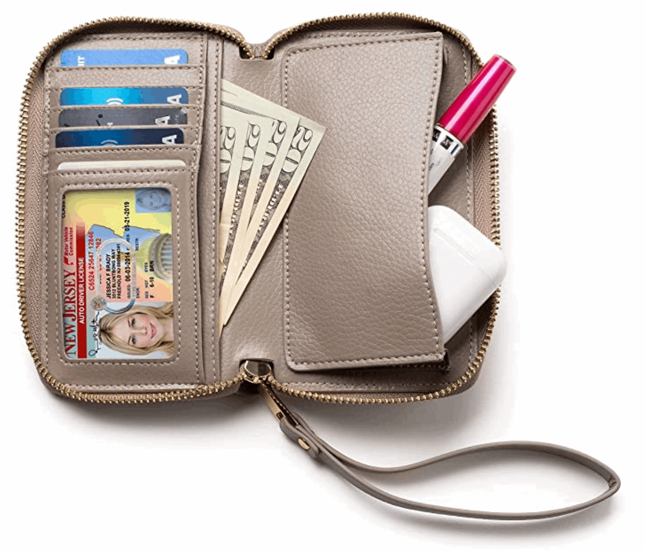 Small Slim Wristlet Wallet
