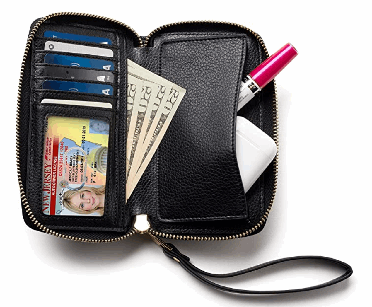 Small Slim Wristlet Wallet