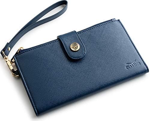 Women’s RFID wristlet wallet phone holder