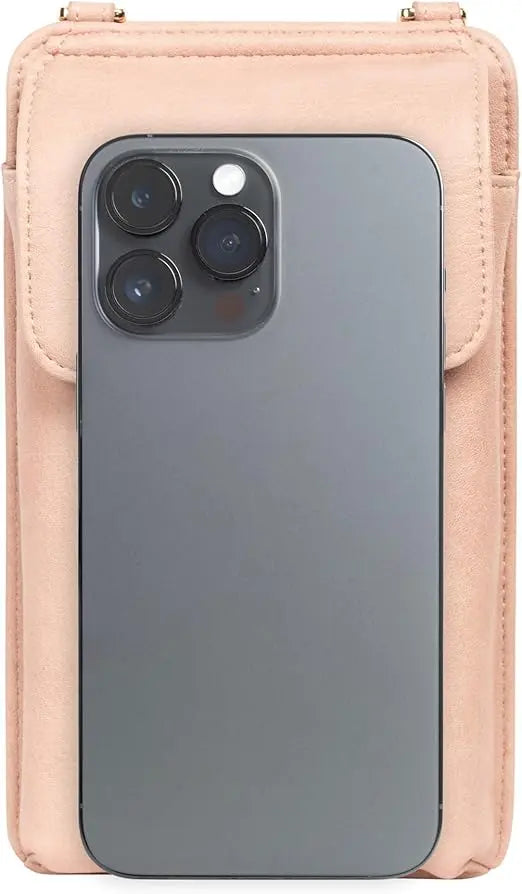 Small Crossbody Phone Wallet for Women - Pink