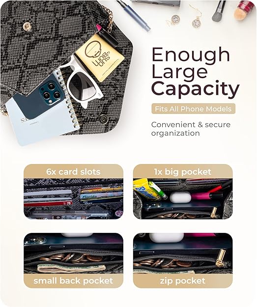 Stylish Envelope Clutch Purse for Women - Elegant Evening Bag with Detachable Chain