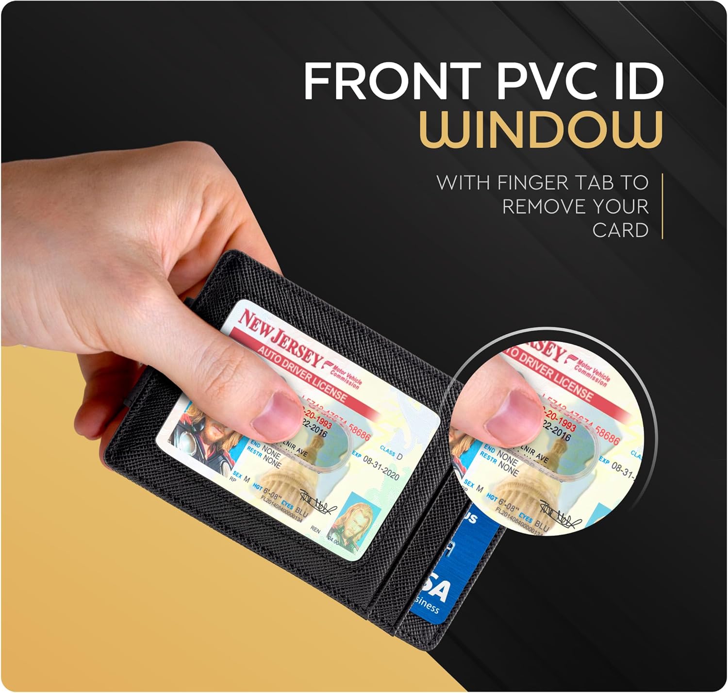 Money Clip Leather Wallet For Men