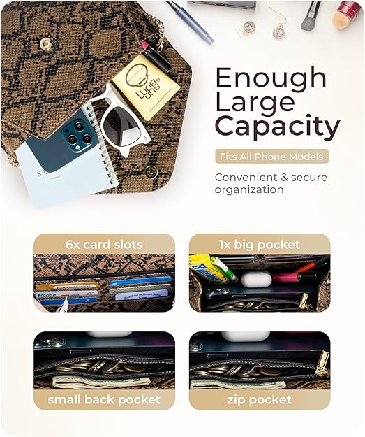 Stylish Envelope Clutch Purse for Women - Elegant Evening Bag with Detachable Chain