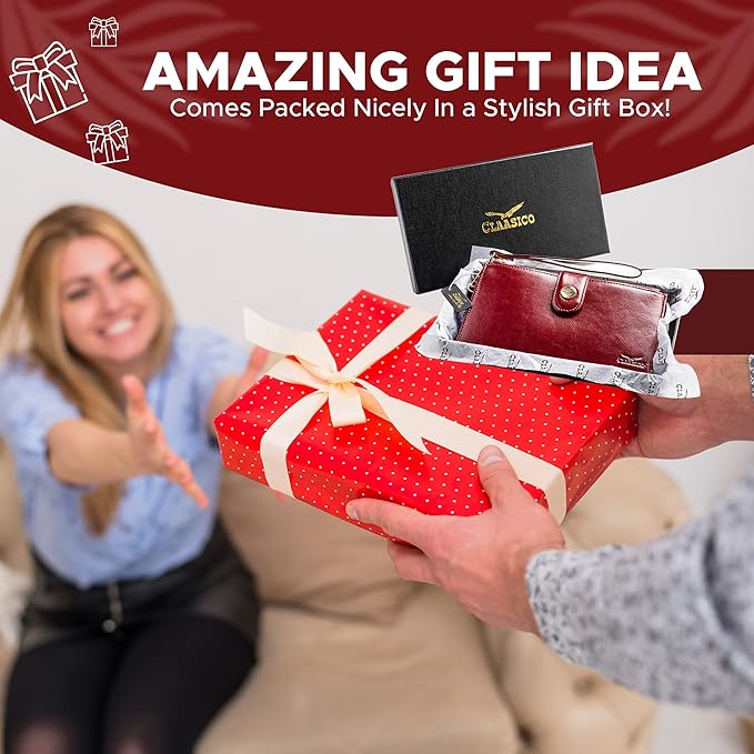 Women’s RFID wristlet wallet phone holder