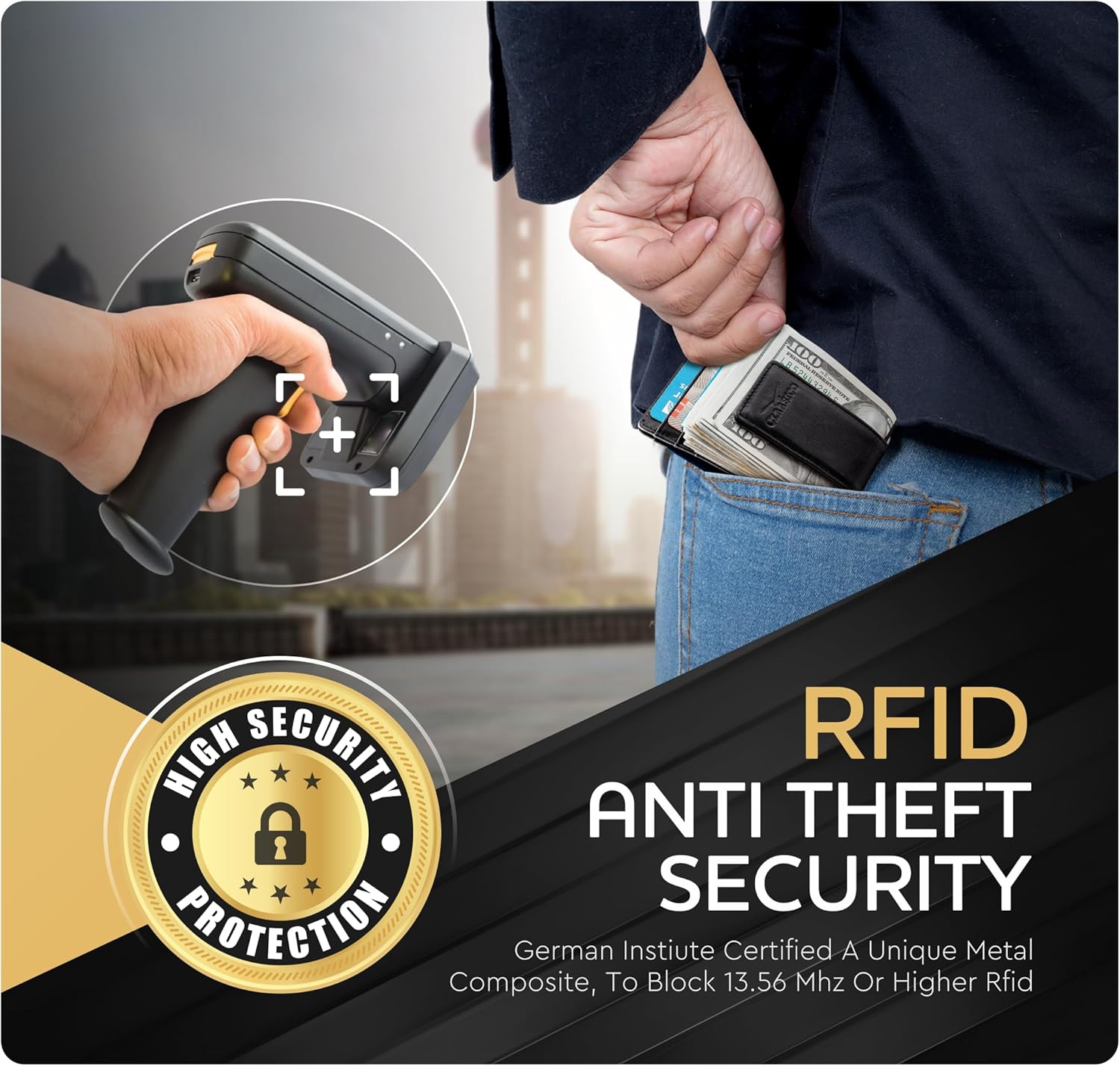 Money Clip Leather Wallet For Men