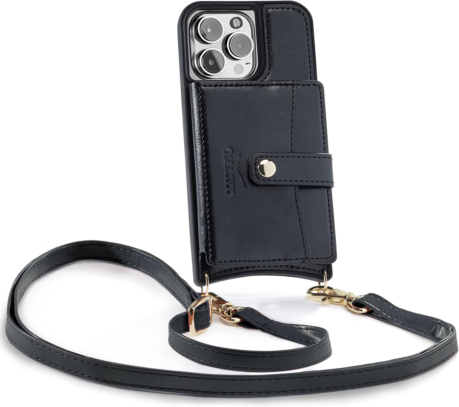 Claasico iPhone 13 Crossbody Wallet Case with RFID Protection