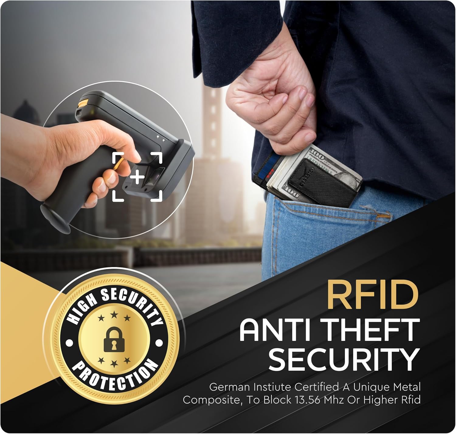 Money Clip Leather Wallet For Men