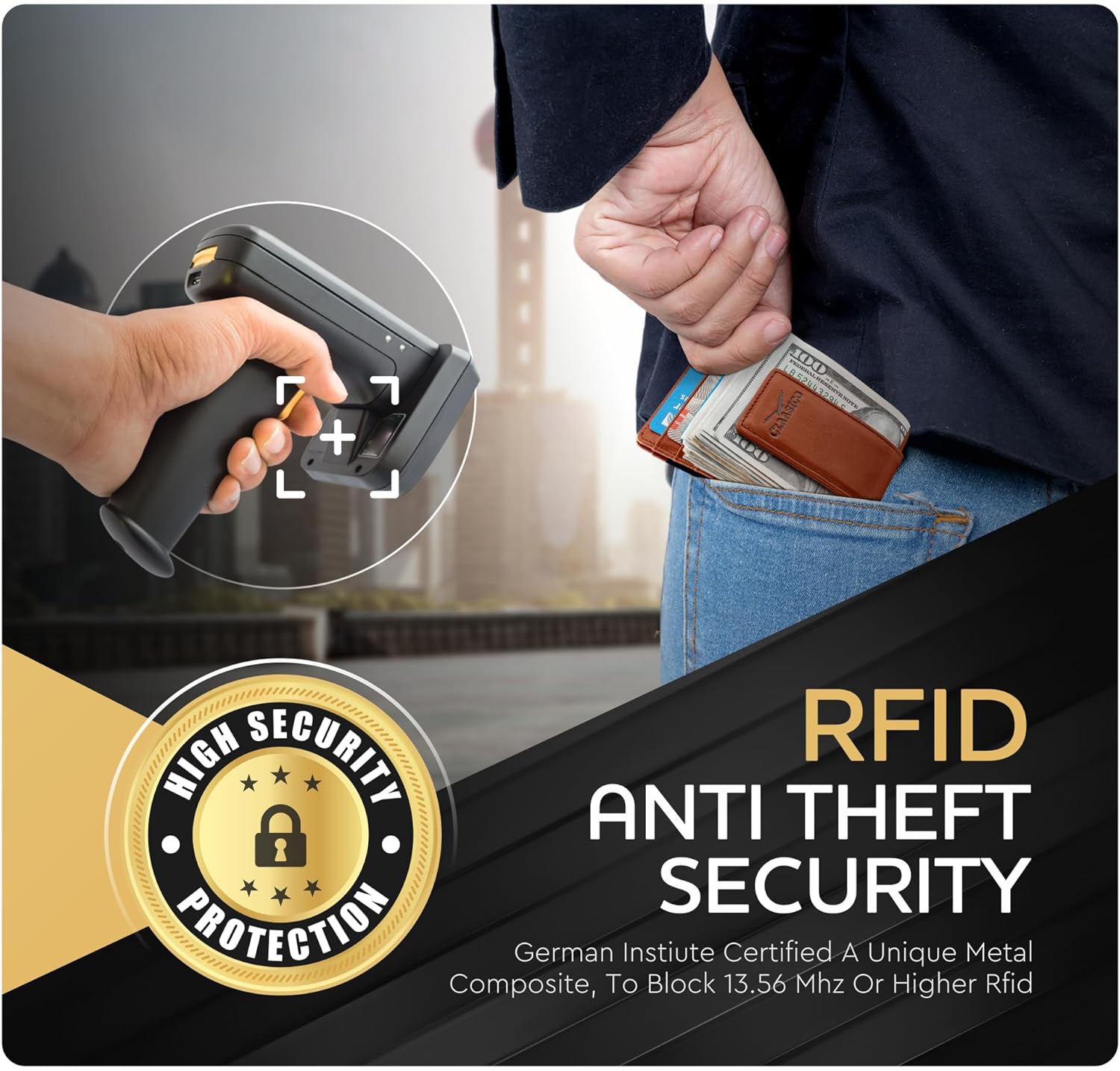 Money Clip Leather Wallet For Men