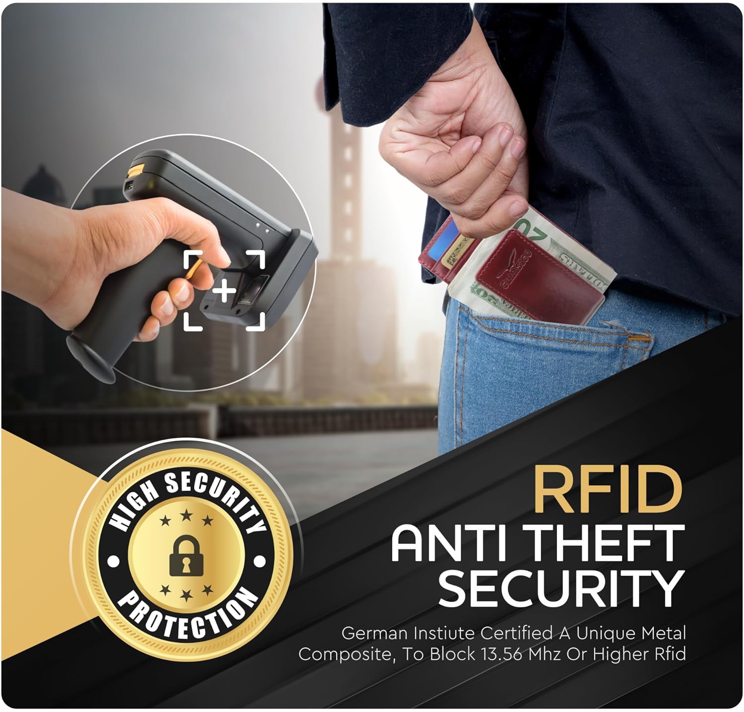 Money Clip Leather Wallet For Men