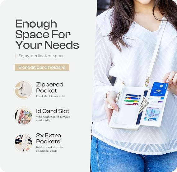 Small Crossbody phone wallet for women