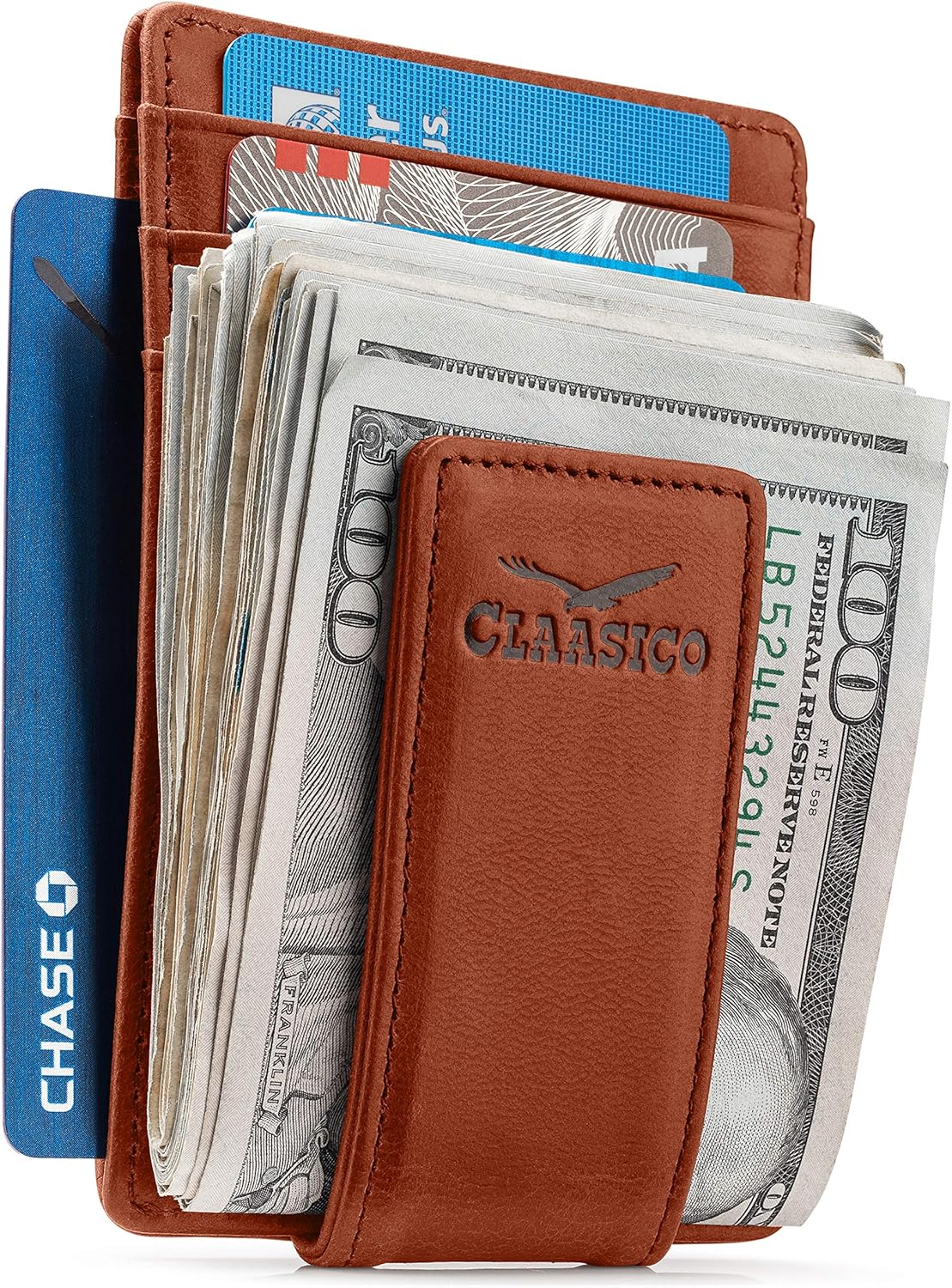 Money Clip Leather Wallet For Men