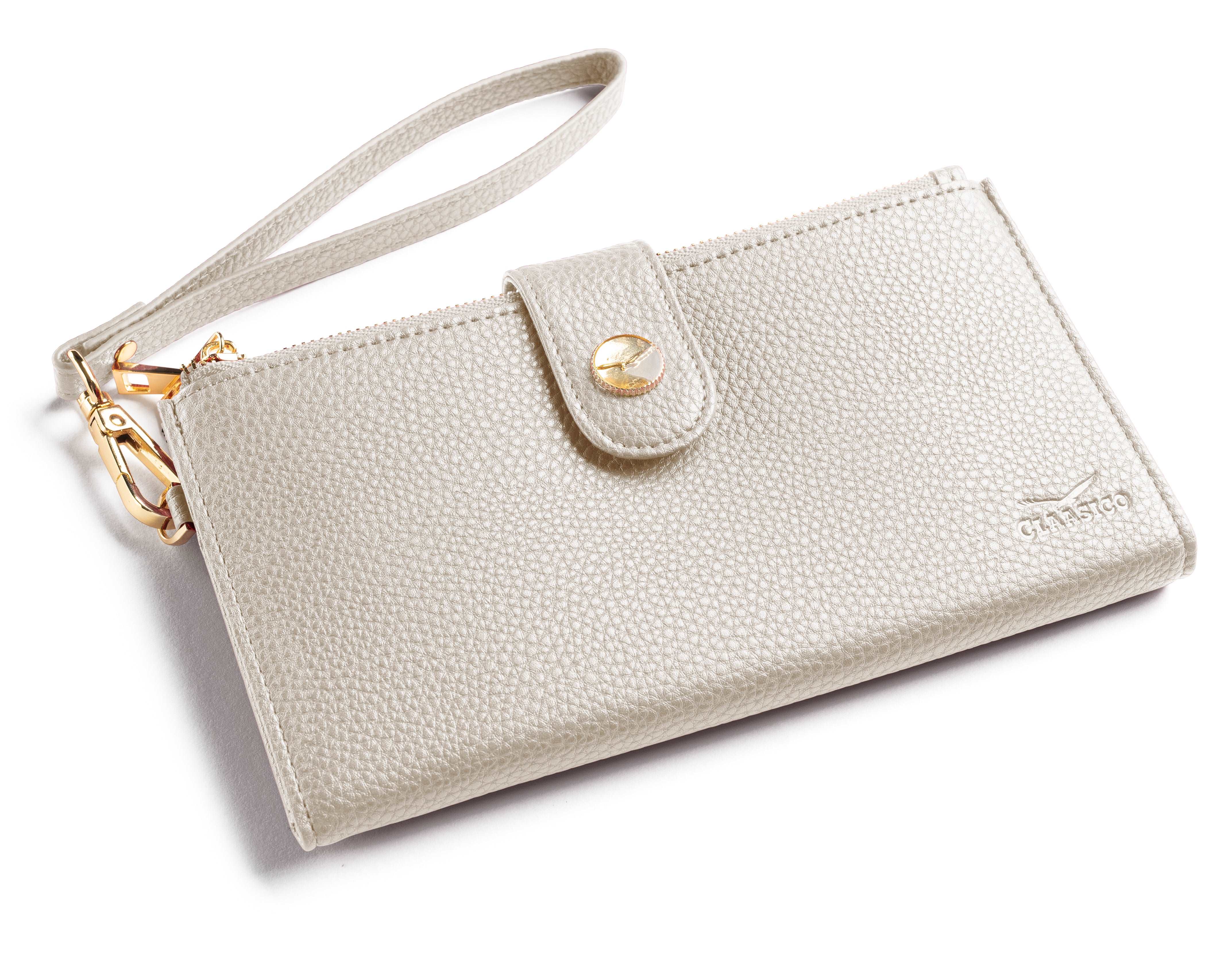 Women’s RFID wristlet wallet phone holder