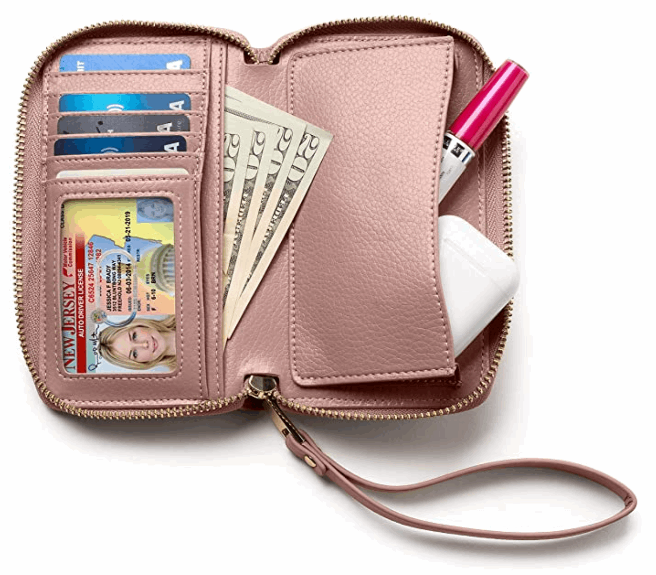 Small Slim Wristlet Wallet