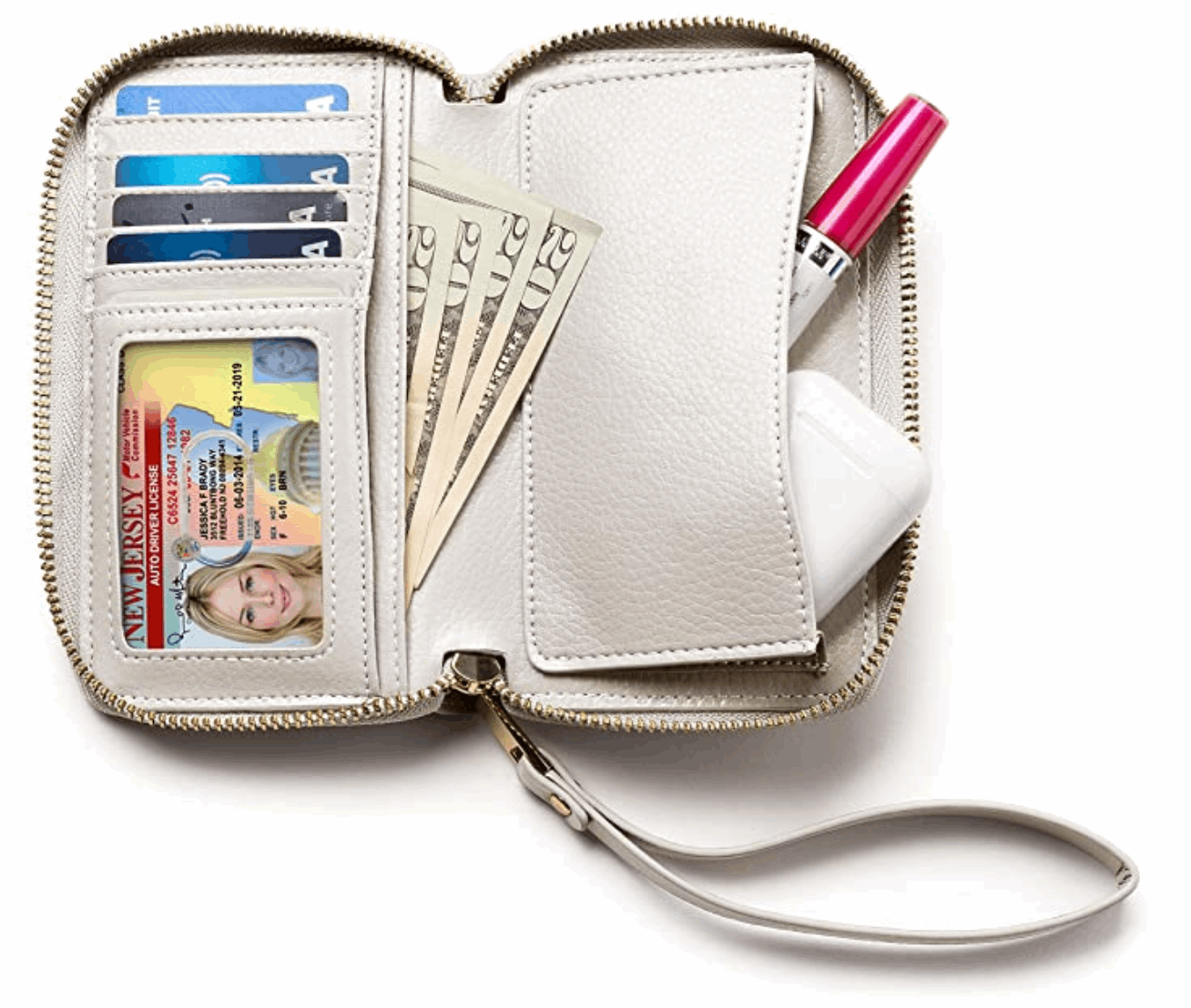 Small Slim Wristlet Wallet