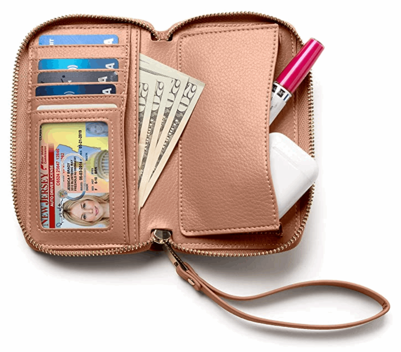 Small Slim Wristlet Wallet