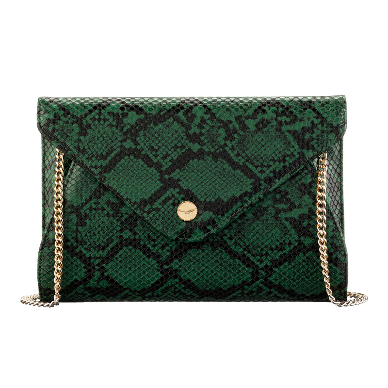Stylish Envelope Clutch Purse for Women - Elegant Evening Bag with Detachable Chain