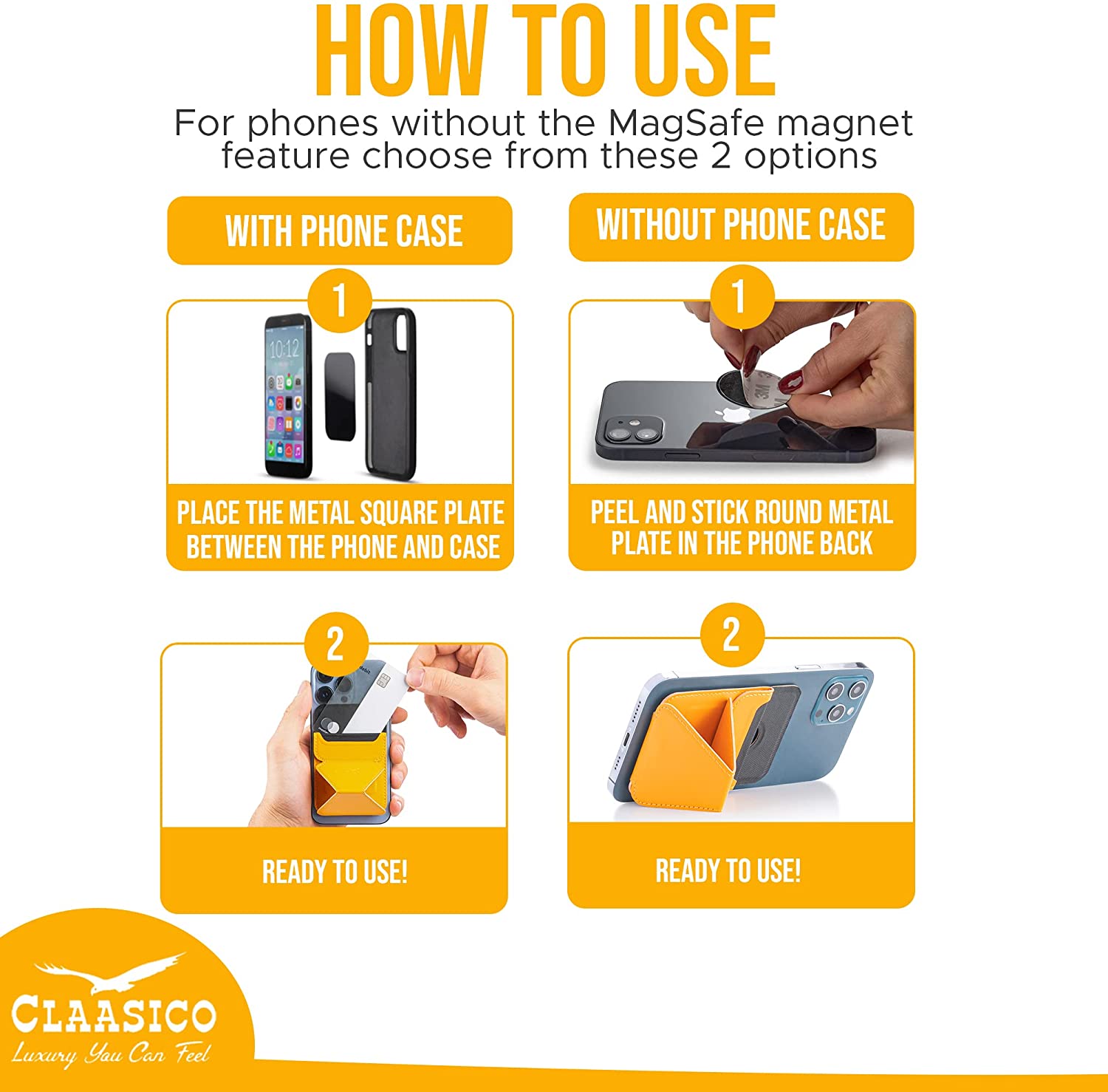 Cell Phone Wallet with Magnetic Phone Stand