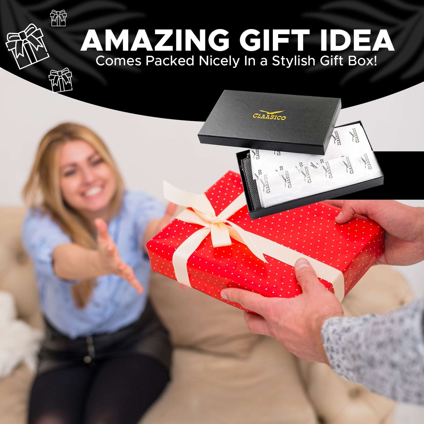 Women’s RFID Wristlet Wallet Phone Holder