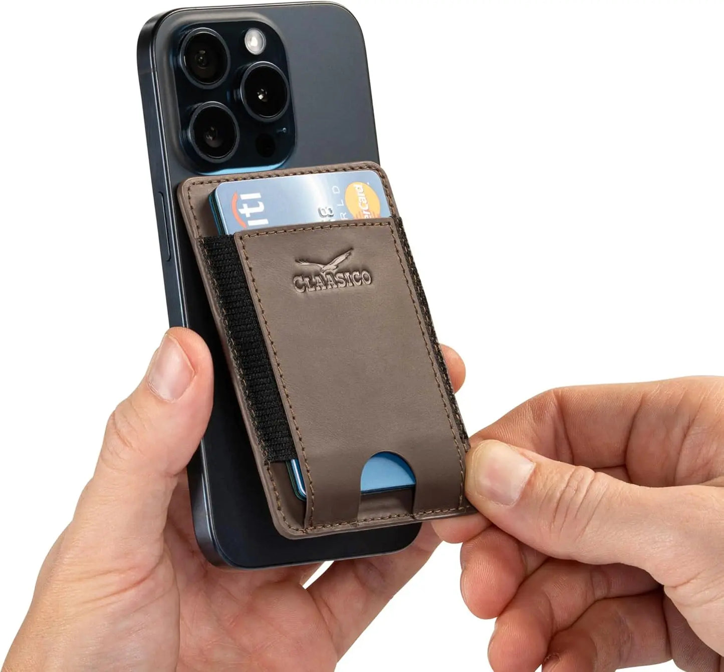 Claasico MagSafe Wallet for Men - Coffee