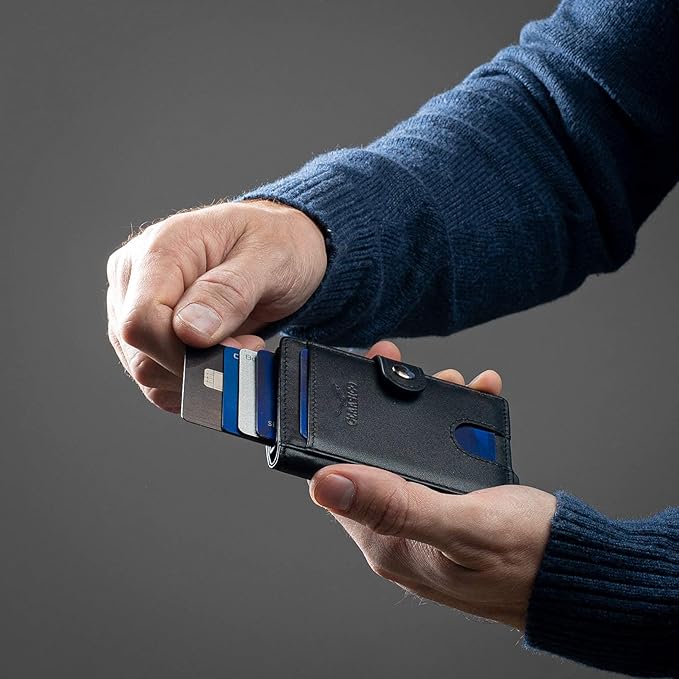 Pop up Bifold Leather wallet