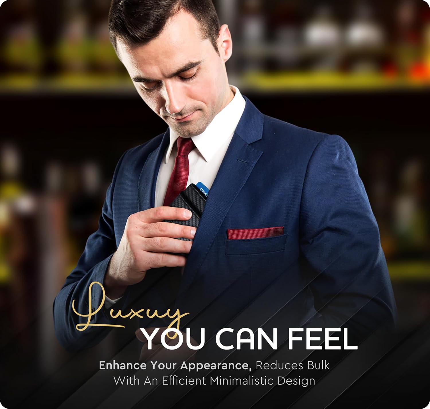 Money Clip Leather Wallet For Men