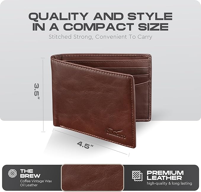 Slimfold Bifold Leather wallet for men