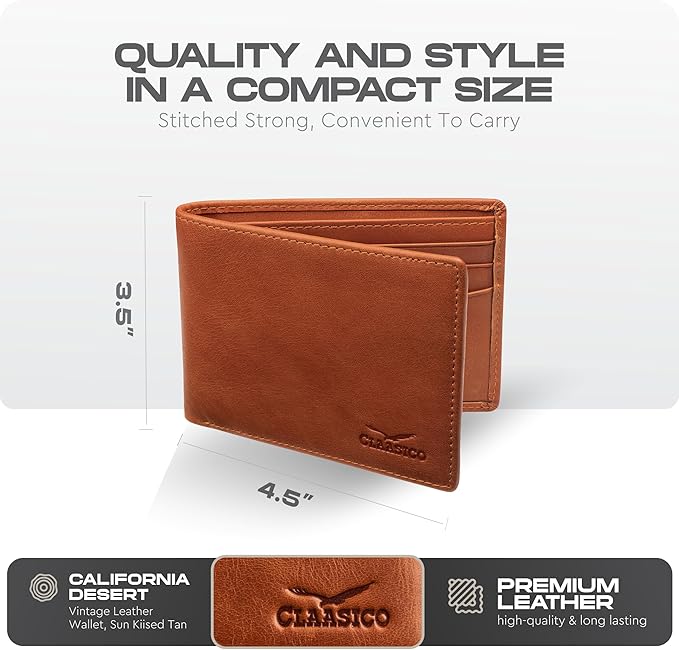 Slimfold Bifold Leather wallet for men