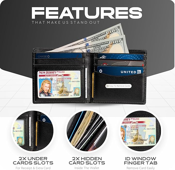 Slimfold Bifold Leather wallet for men