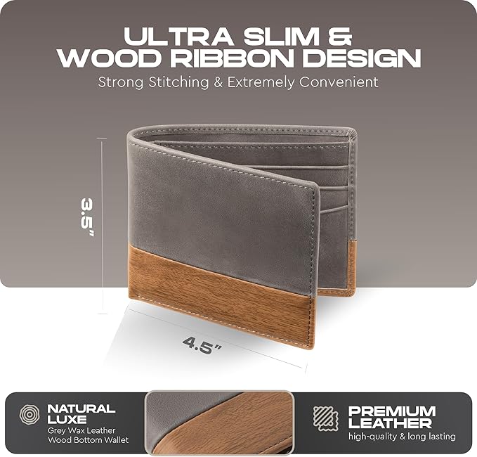 Slimfold Bifold Leather wallet for men