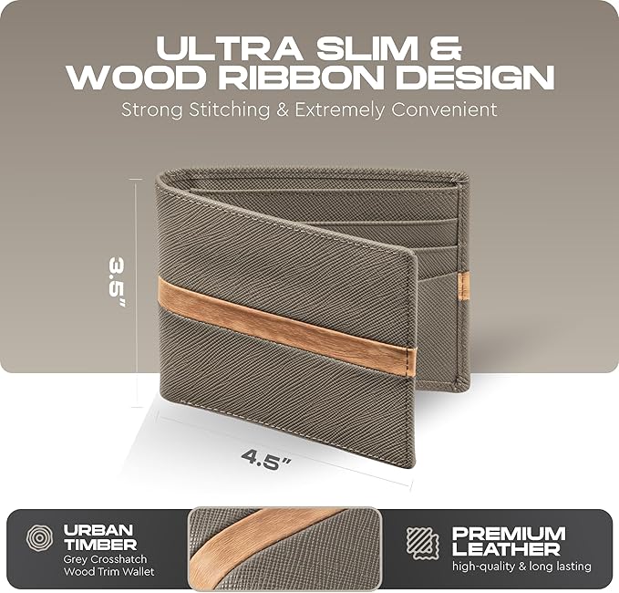 Slimfold Bifold Leather wallet for men