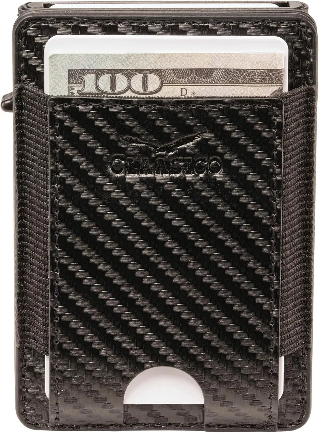 Claasico MagSafe Wallet for Men - Black Carbon