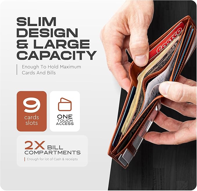 Slimfold Bifold Leather wallet for men