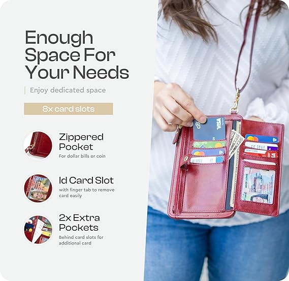 Small Crossbody phone wallet for women