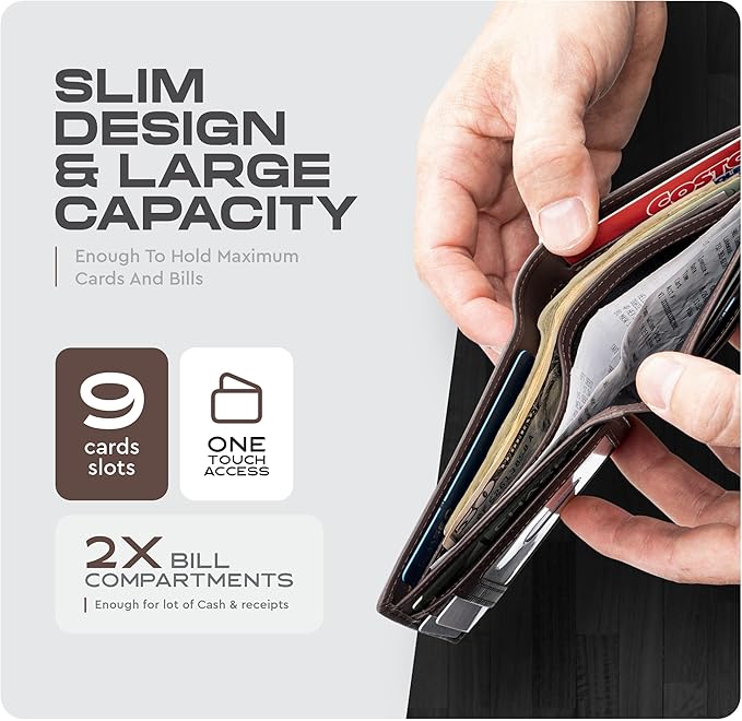 Slimfold Bifold Leather wallet for men