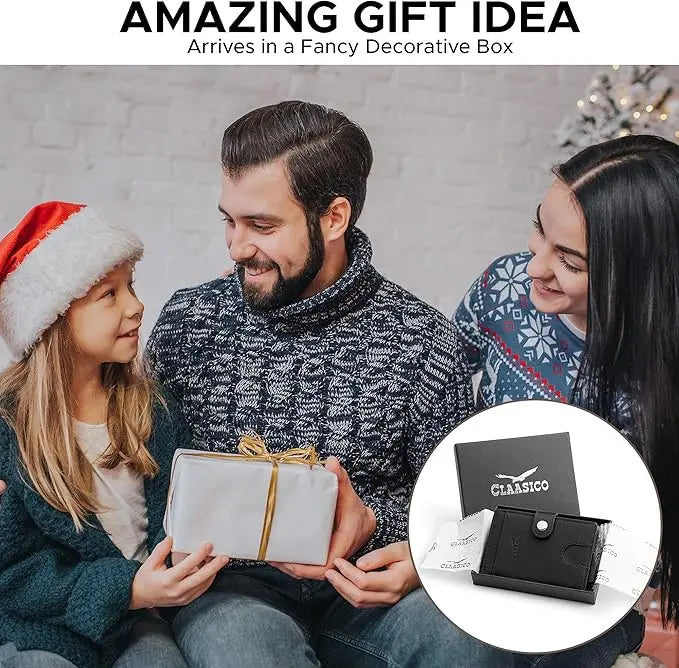 Pop Up Bifold Leather Wallet - Black Crossatch