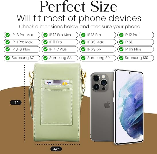 Small Crossbody phone wallet for women