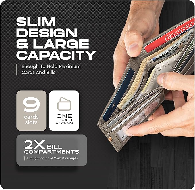 Slimfold Bifold Leather wallet for men