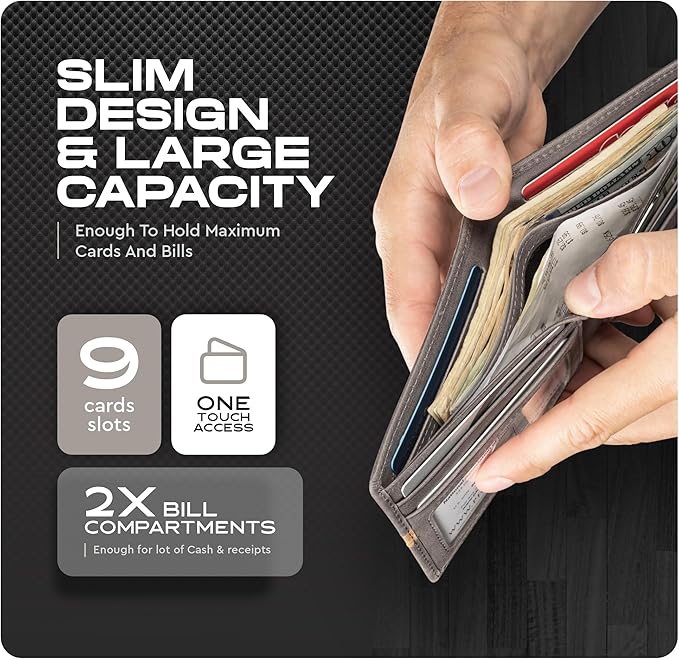 Slimfold Bifold Leather wallet for men
