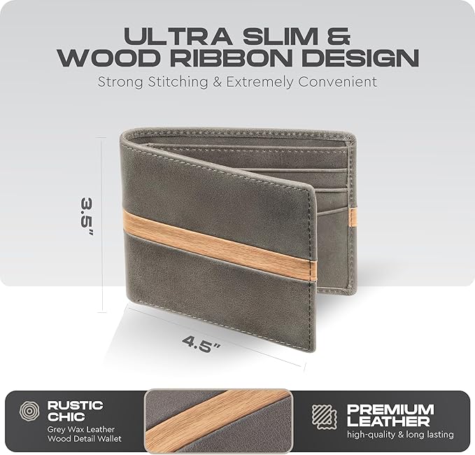 Slimfold Bifold Leather wallet for men