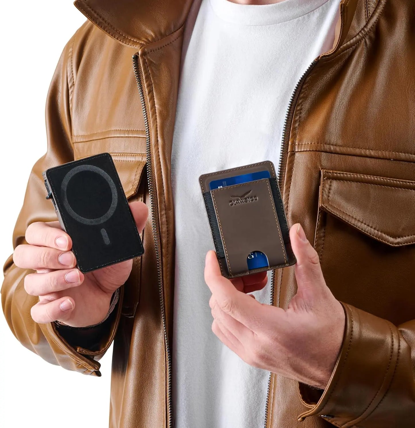 Claasico MagSafe Wallet for Men - Coffee