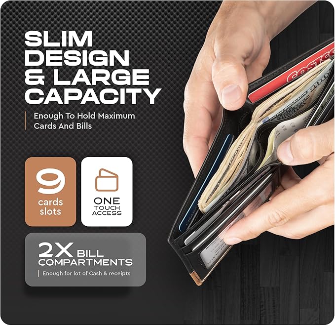 Slimfold Bifold Leather wallet for men
