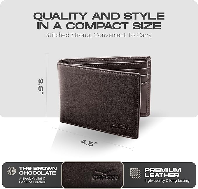 Slimfold Bifold Leather wallet for men