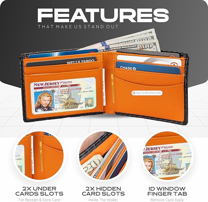 Slimfold Bifold Leather wallet for men