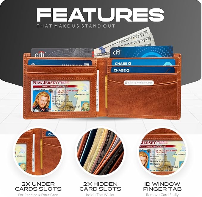 Slimfold Bifold Leather wallet for men