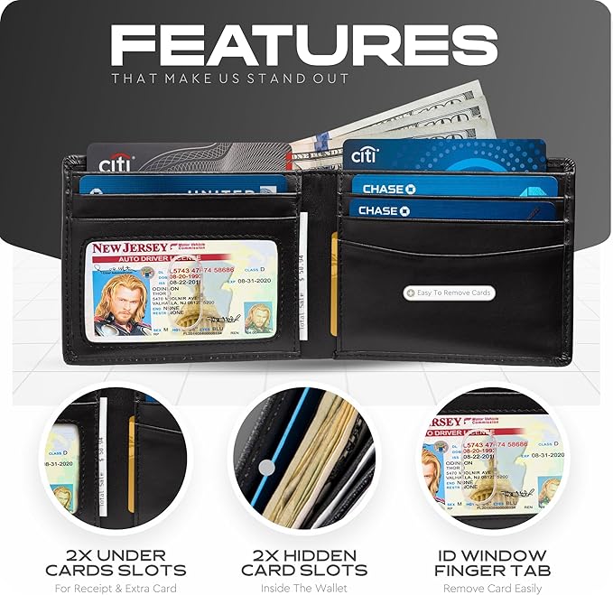 Slimfold Bifold Leather wallet for men