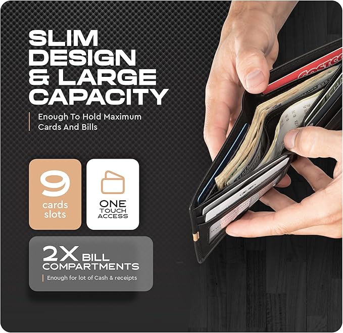Slimfold Bifold Leather wallet for men
