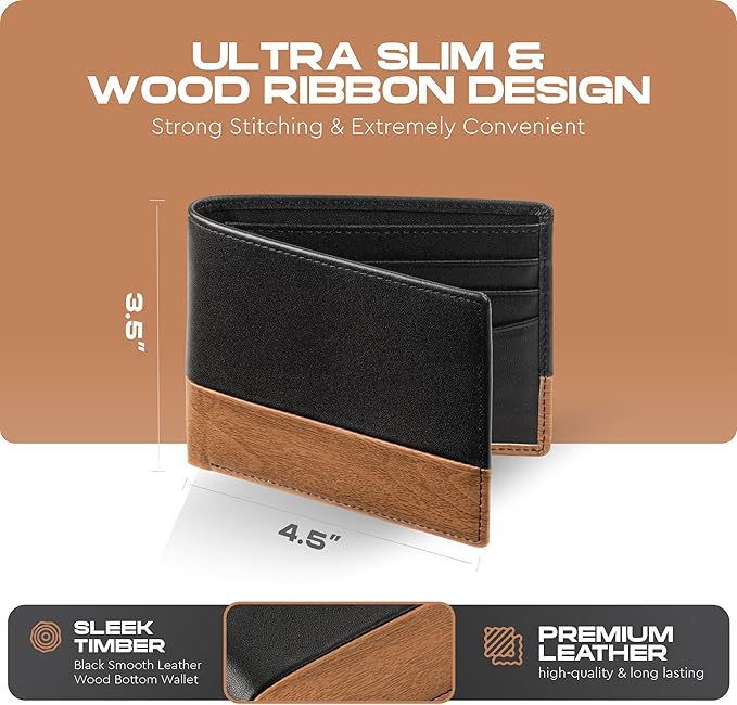 Slimfold Bifold Leather wallet for men