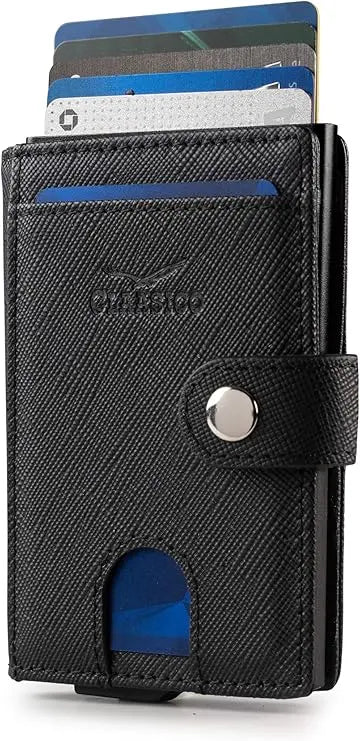 Pop Up Bifold Leather Wallet - Black Crossatch