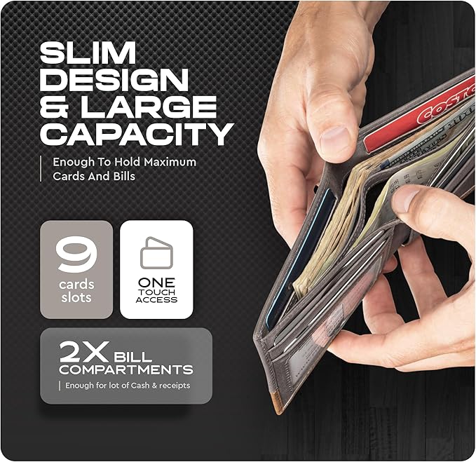 Slimfold Bifold Leather wallet for men